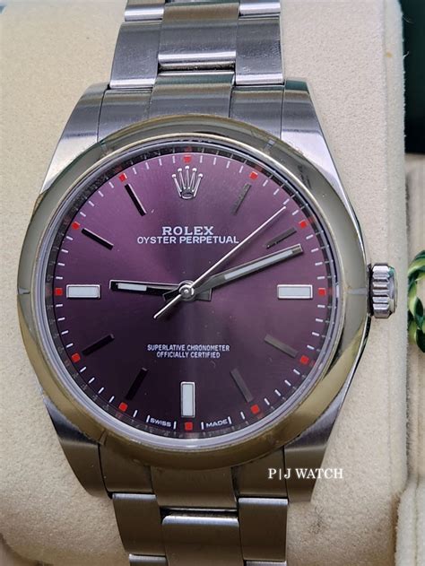 rolex red grape dial|Rolex red grape 39mm.